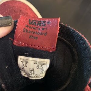 Vans Special Authentic Suede Red Skate High Sz 5M